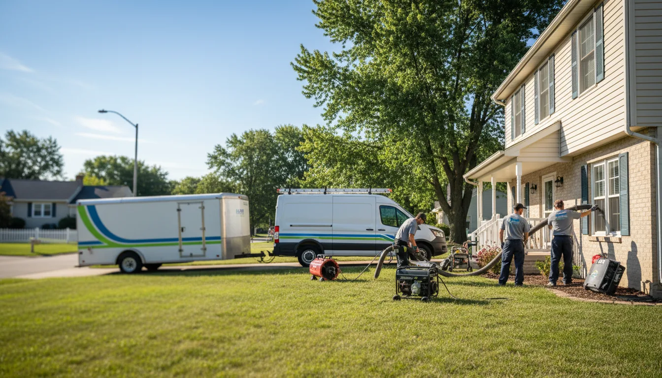 Flooded Basement Restoration And Cleanup With Repair in Frederick, IL near me